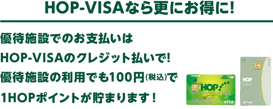 HOPアプリ・カードなら貯まったポイントがおサイフに還る